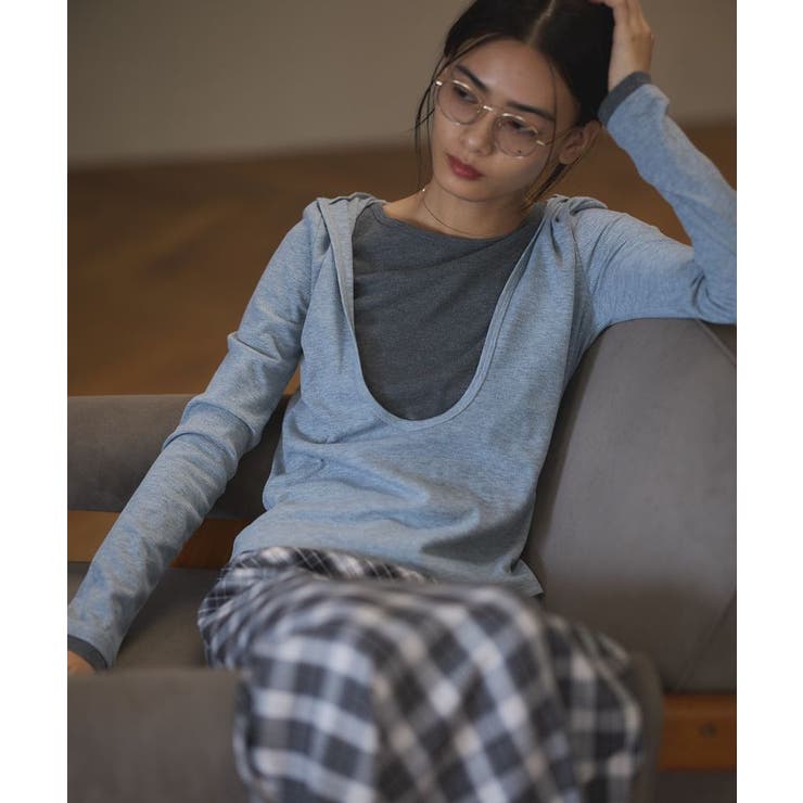 レイヤード風フード付きプルオーバー | CRAFT STANDARD BOUTIQUE | 詳細画像3 