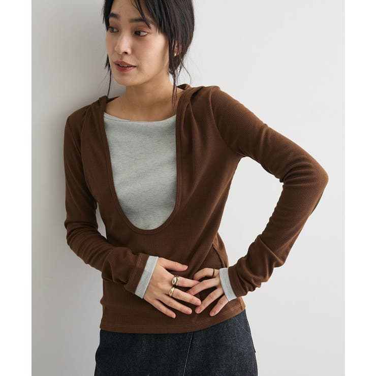 レイヤード風フード付きプルオーバー | CRAFT STANDARD BOUTIQUE | 詳細画像14 