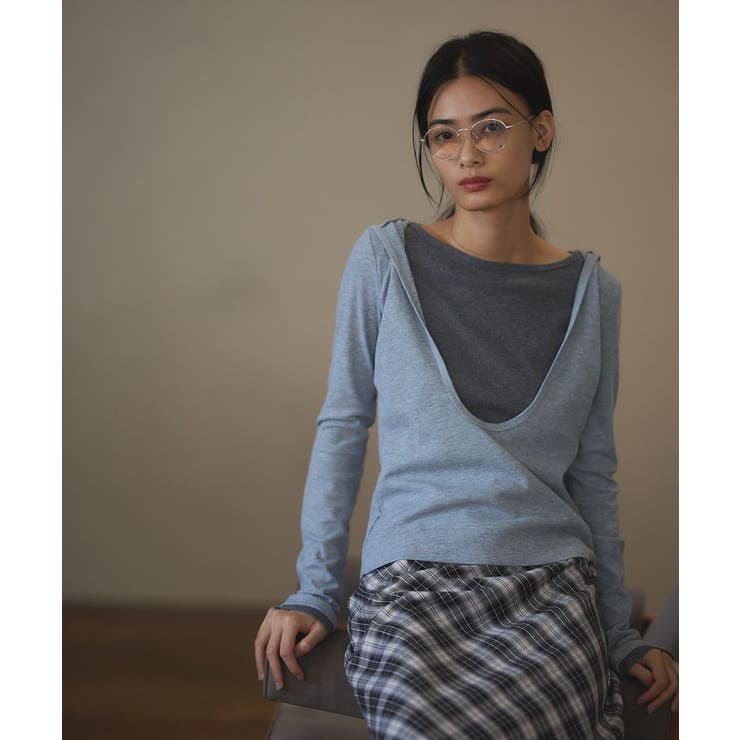 レイヤード風フード付きプルオーバー | CRAFT STANDARD BOUTIQUE | 詳細画像10 