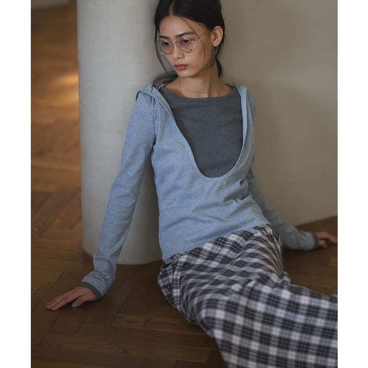 レイヤード風フード付きプルオーバー | CRAFT STANDARD BOUTIQUE | 詳細画像16 