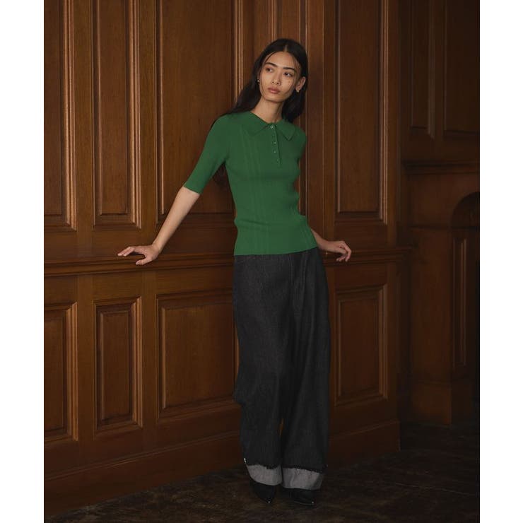 半袖2WAYリブニットポロシャツ | CRAFT STANDARD BOUTIQUE | 詳細画像7 