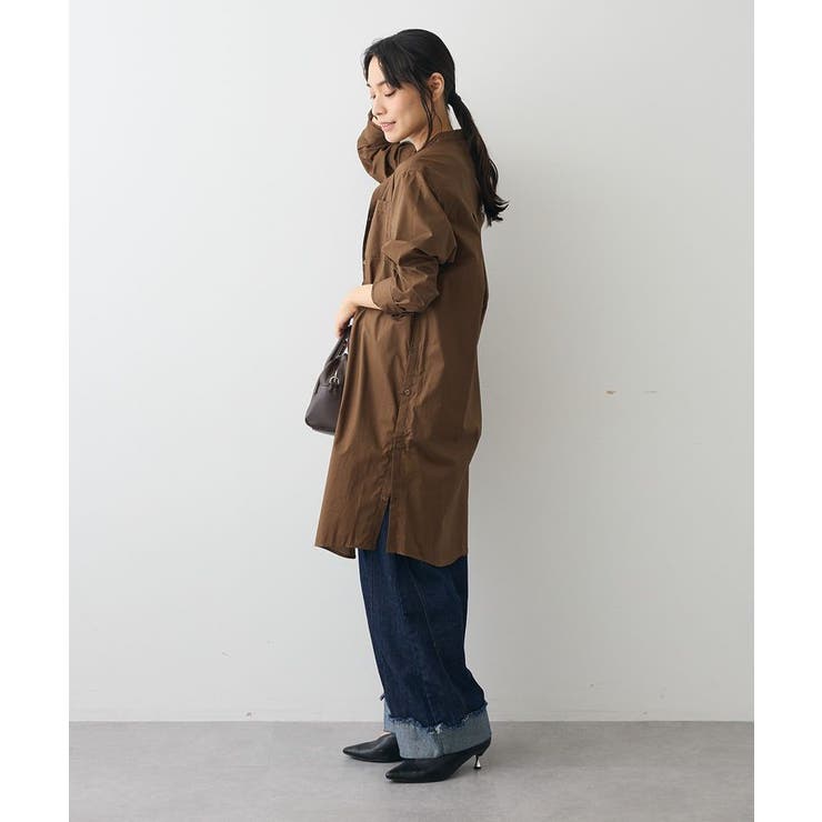 バンドカラーロングシャツチュニック | CRAFT STANDARD BOUTIQUE | 詳細画像4