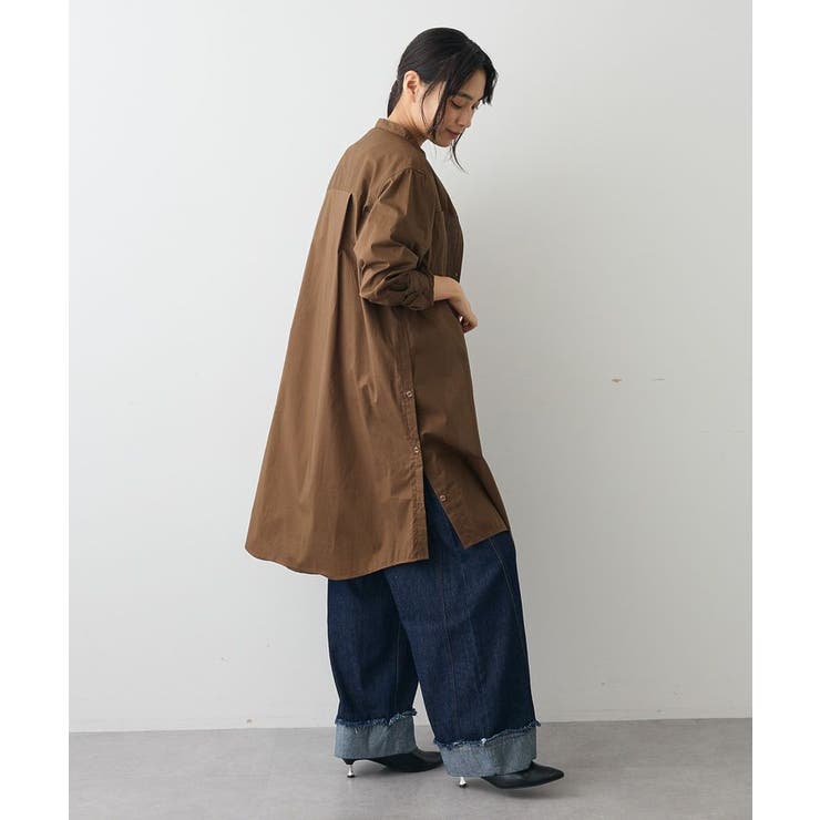 バンドカラーロングシャツチュニック | CRAFT STANDARD BOUTIQUE | 詳細画像6