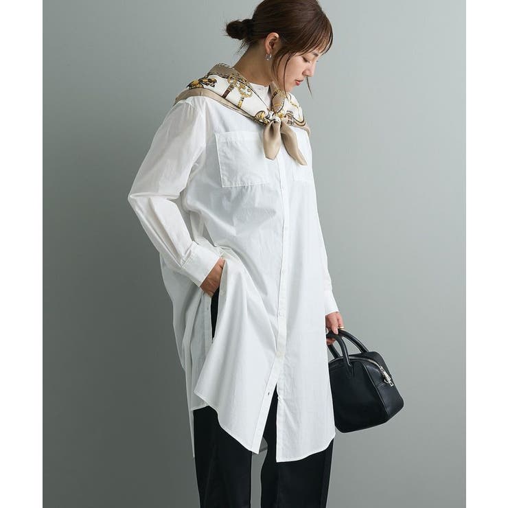 バンドカラーロングシャツチュニック | CRAFT STANDARD BOUTIQUE | 詳細画像1 