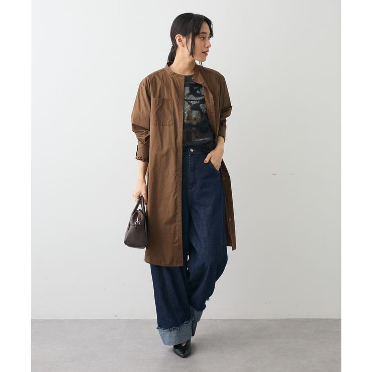 バンドカラーロングシャツチュニック | CRAFT STANDARD BOUTIQUE | 詳細画像10 