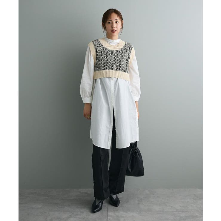 バンドカラーロングシャツチュニック | CRAFT STANDARD BOUTIQUE | 詳細画像7 