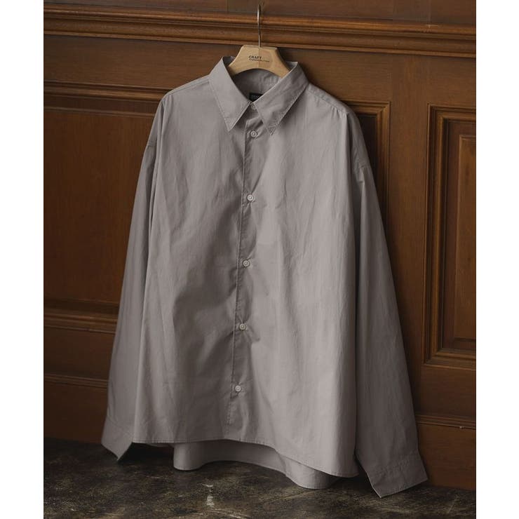 グレー | ショート丈ブロードシャツ | CRAFT STANDARD BOUTIQUE