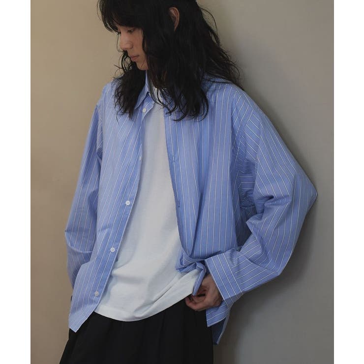 ストライプブルー | ショート丈ブロードシャツ | CRAFT STANDARD BOUTIQUE