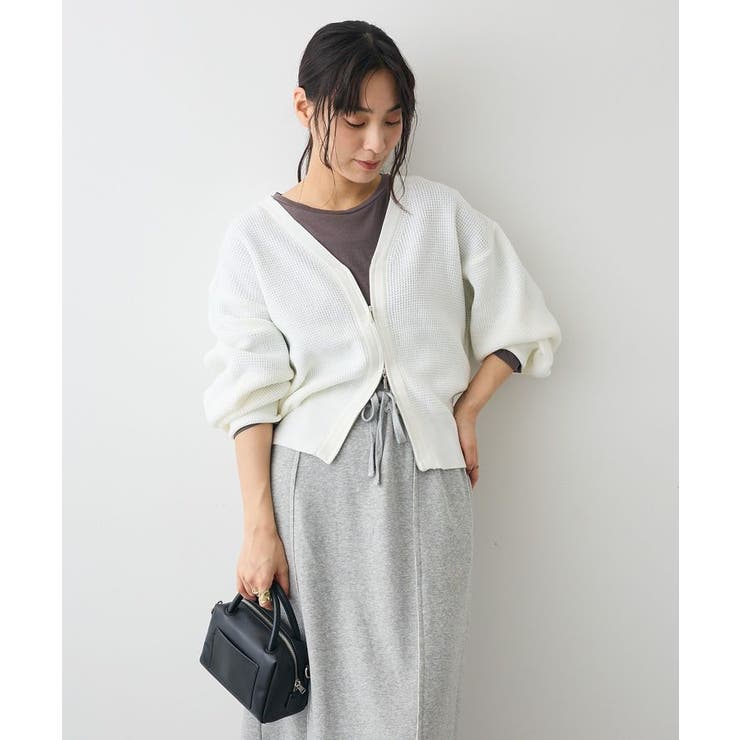 ワッフルニットジップカーディガン | CRAFT STANDARD BOUTIQUE | 詳細画像2 