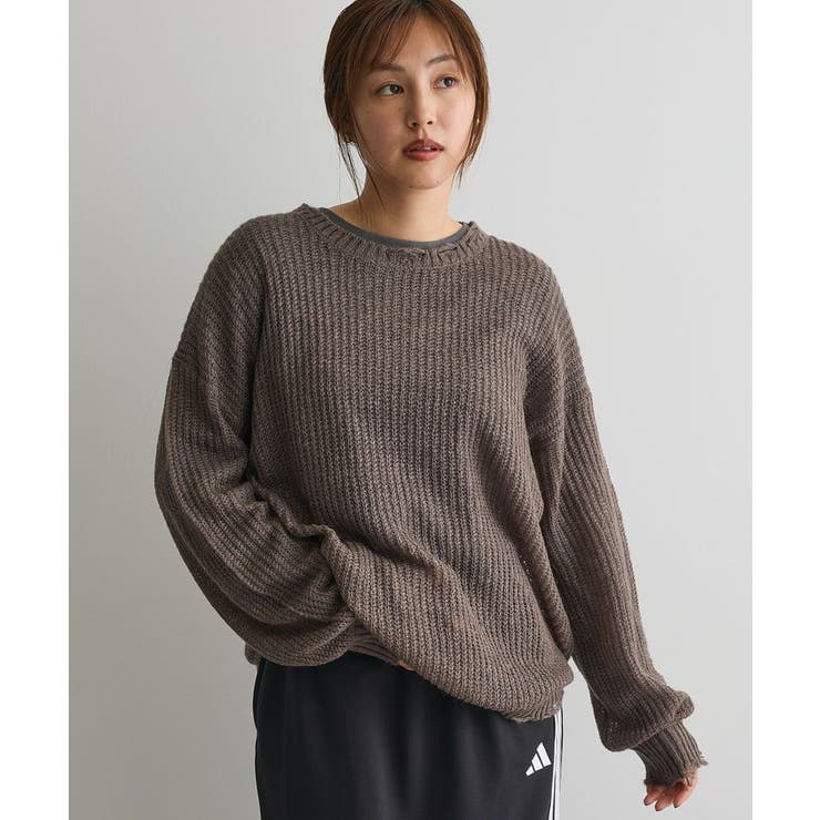 ダークグレー | シアーモヘヤライクニットプルオーバー | CRAFT STANDARD BOUTIQUE