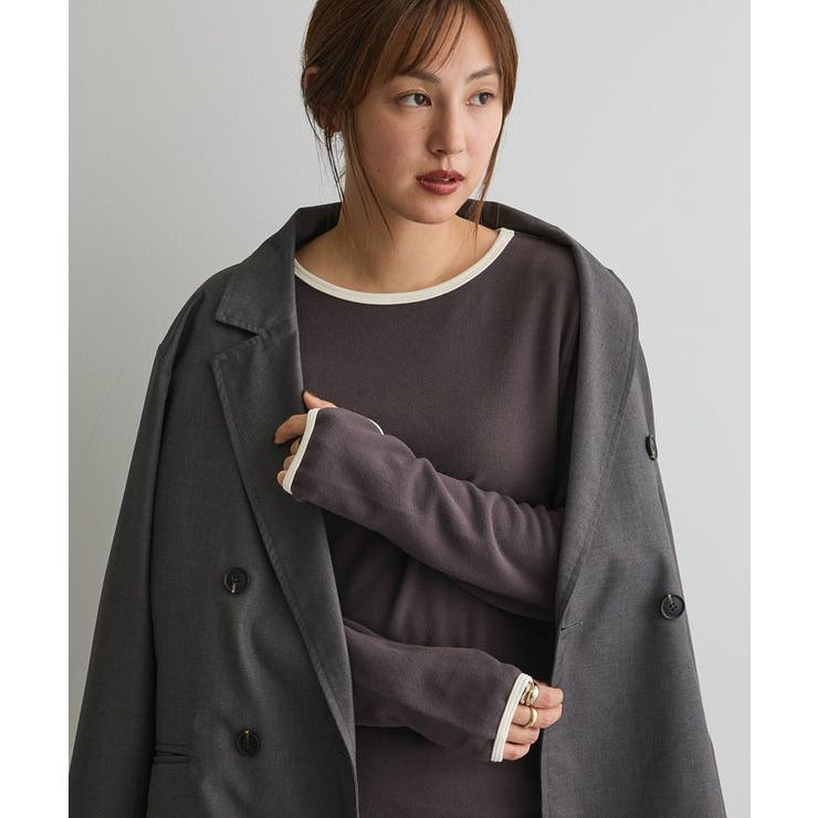 グレー | バイカラーパイピングプルオーバー | CRAFT STANDARD BOUTIQUE