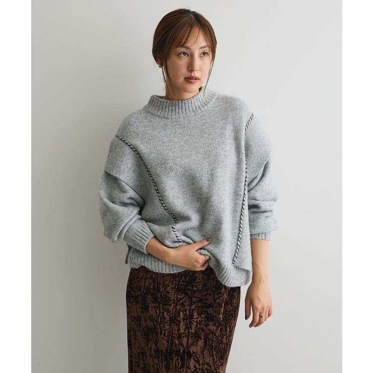 洗える/ハンドステッチデザインニットプルオーバー | CRAFT STANDARD BOUTIQUE | 詳細画像1 