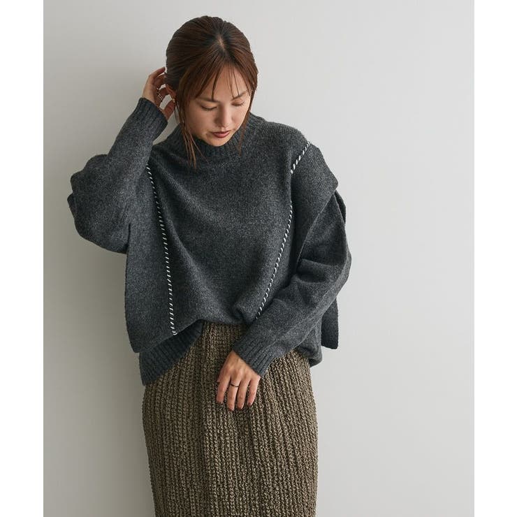 洗える/ハンドステッチデザインニットプルオーバー | CRAFT STANDARD BOUTIQUE | 詳細画像6 