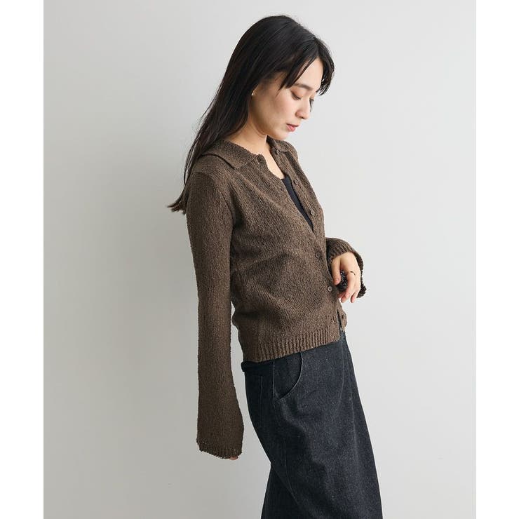 ブークレヤーン衿付きニットカーディガン | CRAFT STANDARD BOUTIQUE | 詳細画像12 