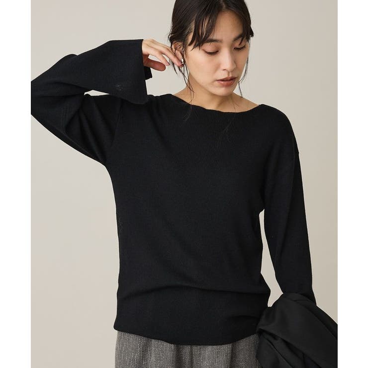 ブラック | ボートネックニットプルオーバー | CRAFT STANDARD BOUTIQUE