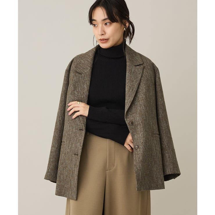 ダークブラウン | ツイードジャケット | CRAFT STANDARD BOUTIQUE