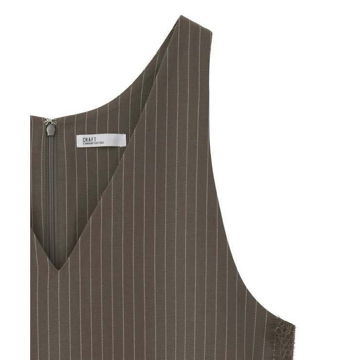 レース付きピンストライプジャンパースカート | CRAFT STANDARD BOUTIQUE | 詳細画像20 