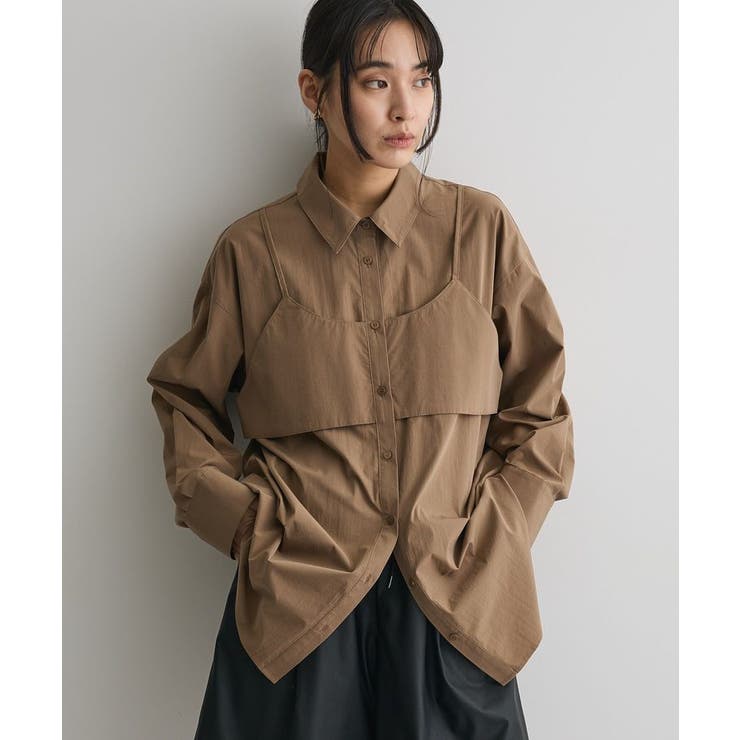 ブラウン | ビスチェレイヤード風シャツ | CRAFT STANDARD BOUTIQUE