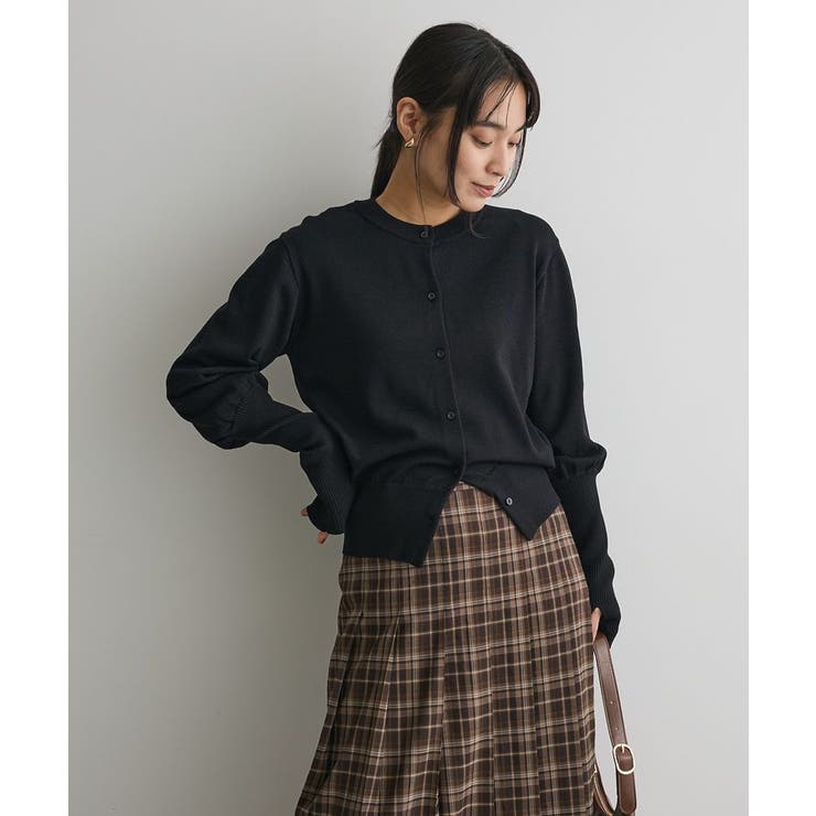 ロング袖リブコンパクトニットカーディガン | CRAFT STANDARD BOUTIQUE | 詳細画像1 