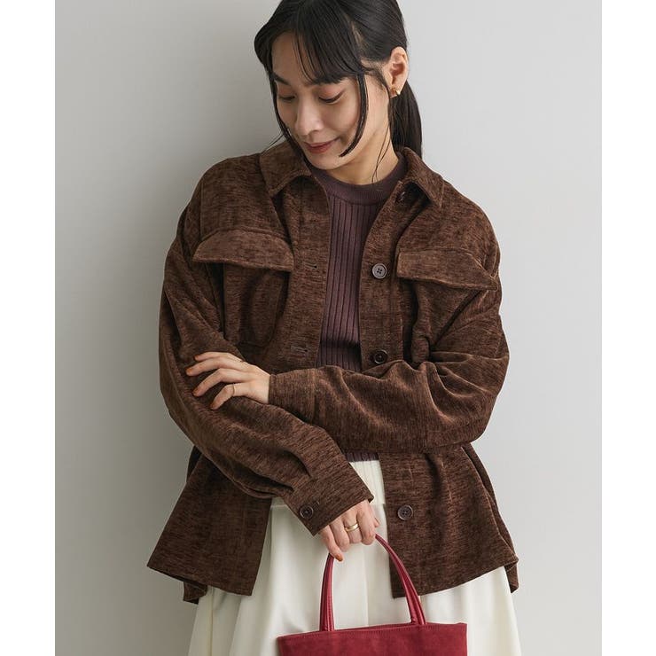 ブラウン | ベロアシャツジャケット | CRAFT STANDARD BOUTIQUE