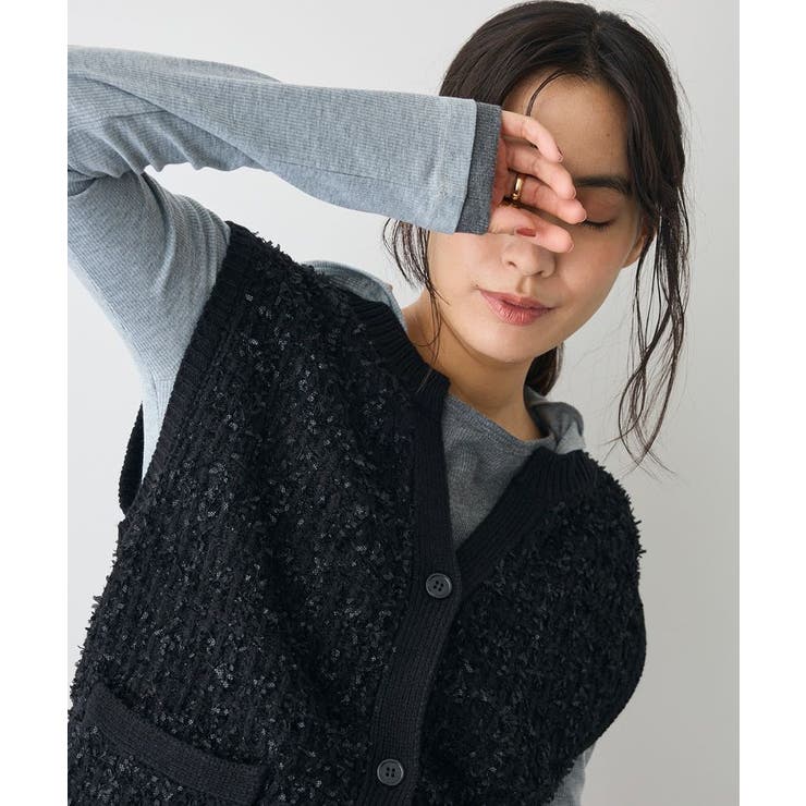 ツイード編みニットベスト | CRAFT STANDARD BOUTIQUE | 詳細画像1 