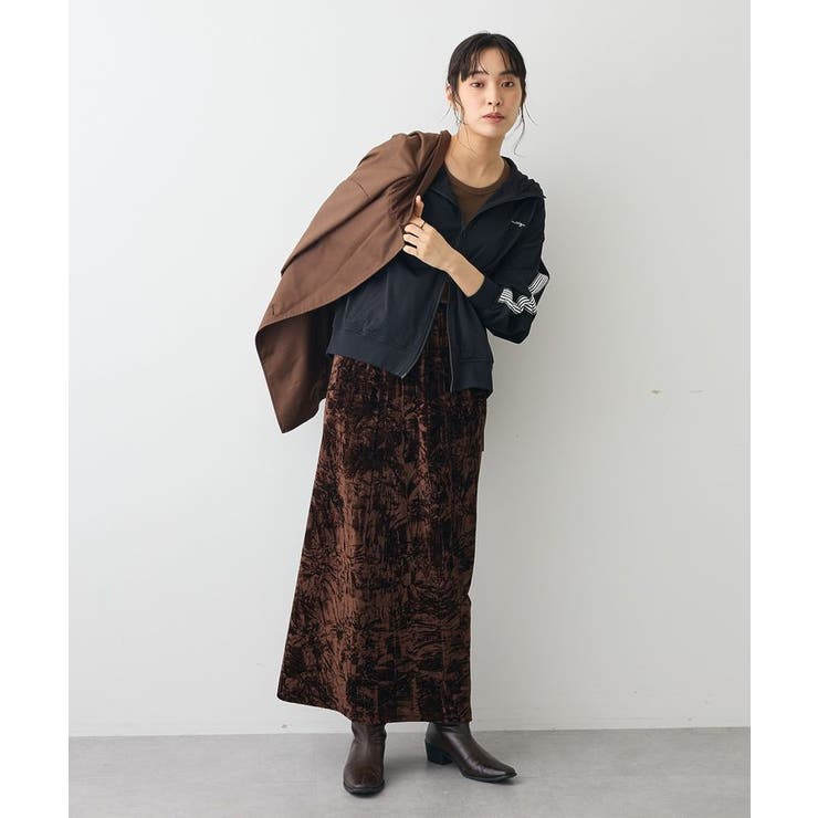 クラッシュベロアサイドスリットスカート | CRAFT STANDARD BOUTIQUE | 詳細画像10 