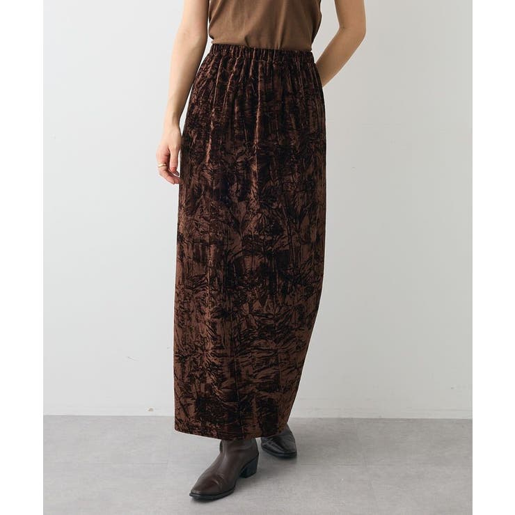 クラッシュベロアサイドスリットスカート | CRAFT STANDARD BOUTIQUE | 詳細画像2 