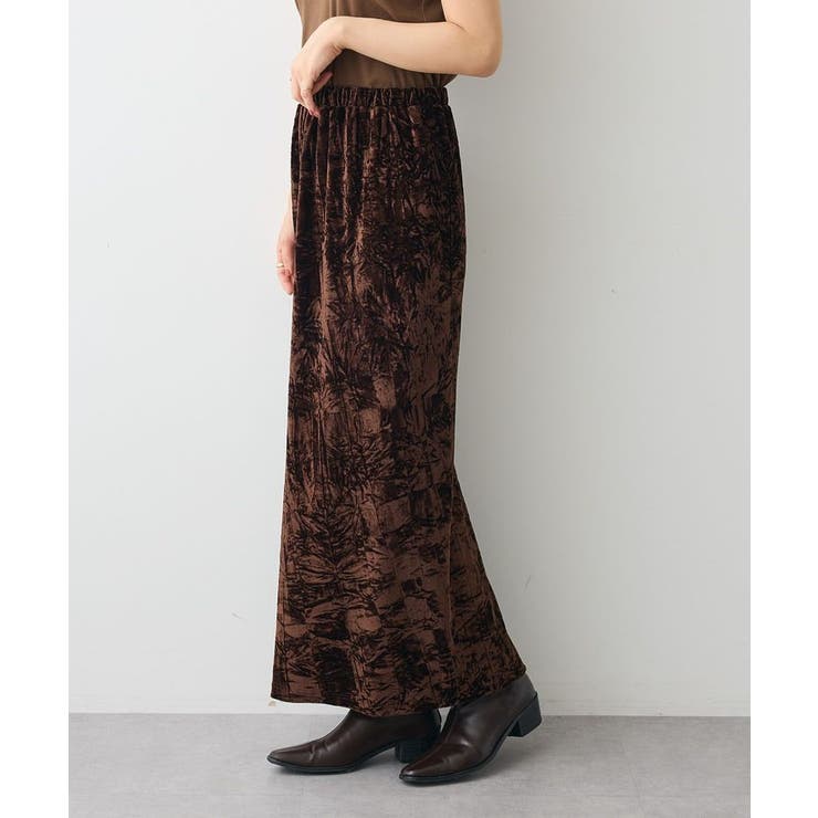 クラッシュベロアサイドスリットスカート | CRAFT STANDARD BOUTIQUE | 詳細画像3 