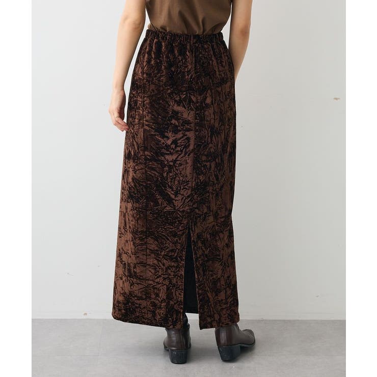 クラッシュベロアサイドスリットスカート | CRAFT STANDARD BOUTIQUE | 詳細画像5 