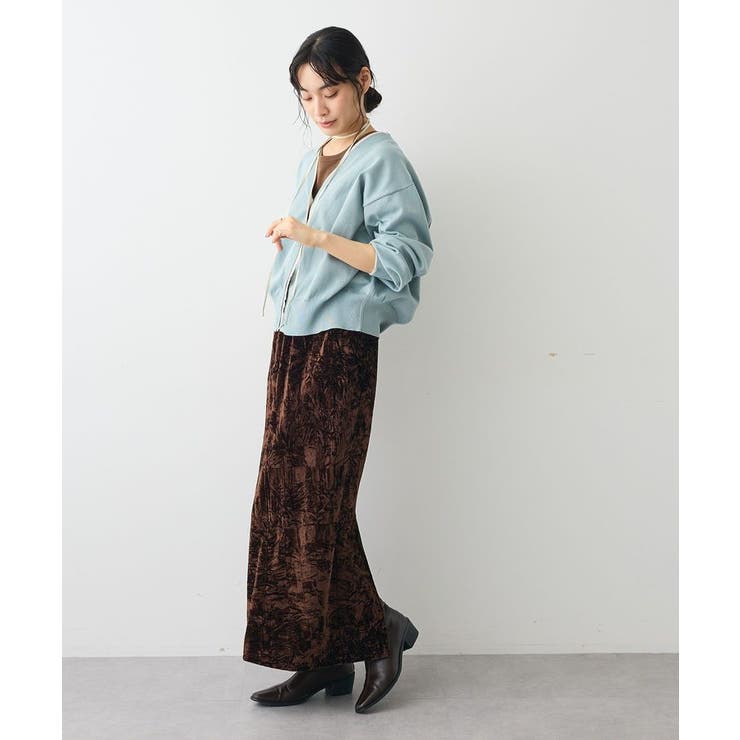 クラッシュベロアサイドスリットスカート | CRAFT STANDARD BOUTIQUE | 詳細画像7 