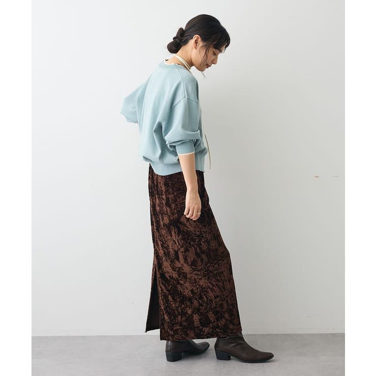 クラッシュベロアサイドスリットスカート | CRAFT STANDARD BOUTIQUE | 詳細画像9 