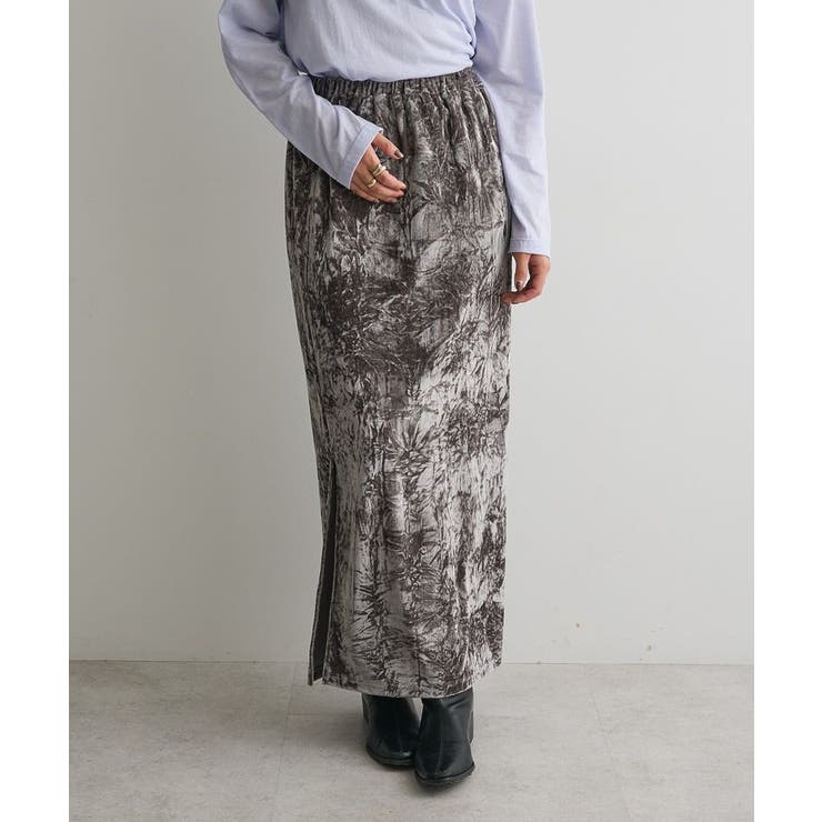 クラッシュベロアサイドスリットスカート | CRAFT STANDARD BOUTIQUE | 詳細画像17 