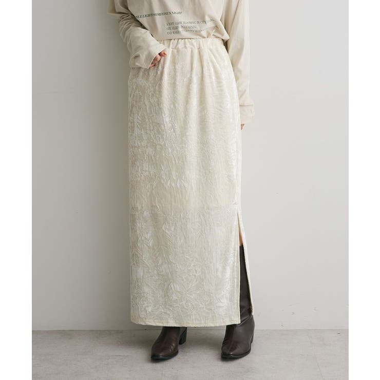 クラッシュベロアサイドスリットスカート | CRAFT STANDARD BOUTIQUE | 詳細画像25 