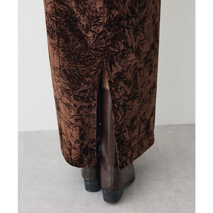 クラッシュベロアサイドスリットスカート | CRAFT STANDARD BOUTIQUE | 詳細画像34 