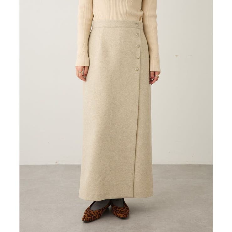 ラップ風Iラインスカート | CRAFT STANDARD BOUTIQUE | 詳細画像2 