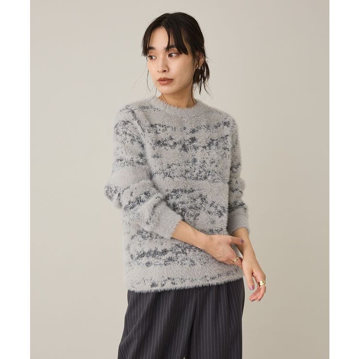 洗える/ニュアンス柄フェザーニットプルオーバー | CRAFT STANDARD BOUTIQUE | 詳細画像3 