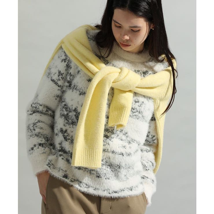 洗える/ニュアンス柄フェザーニットプルオーバー | CRAFT STANDARD BOUTIQUE | 詳細画像1 