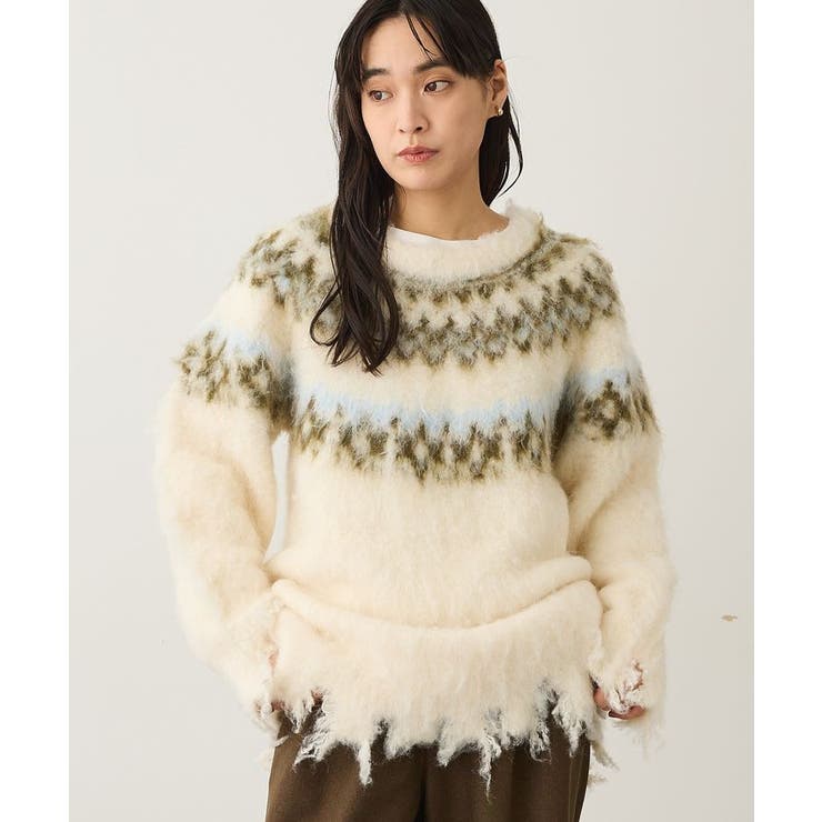 洗える/ノルディック起毛ニットプルオーバー | CRAFT STANDARD BOUTIQUE | 詳細画像9 