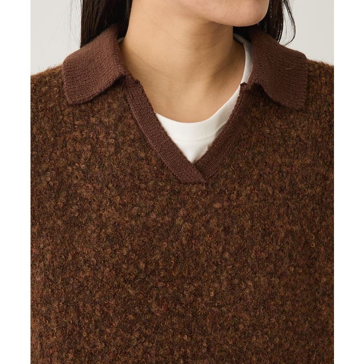 洗える/配色Vネックニットプルオーバー | CRAFT STANDARD BOUTIQUE | 詳細画像26 