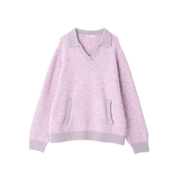 洗える/配色Vネックニットプルオーバー | CRAFT STANDARD BOUTIQUE | 詳細画像38 