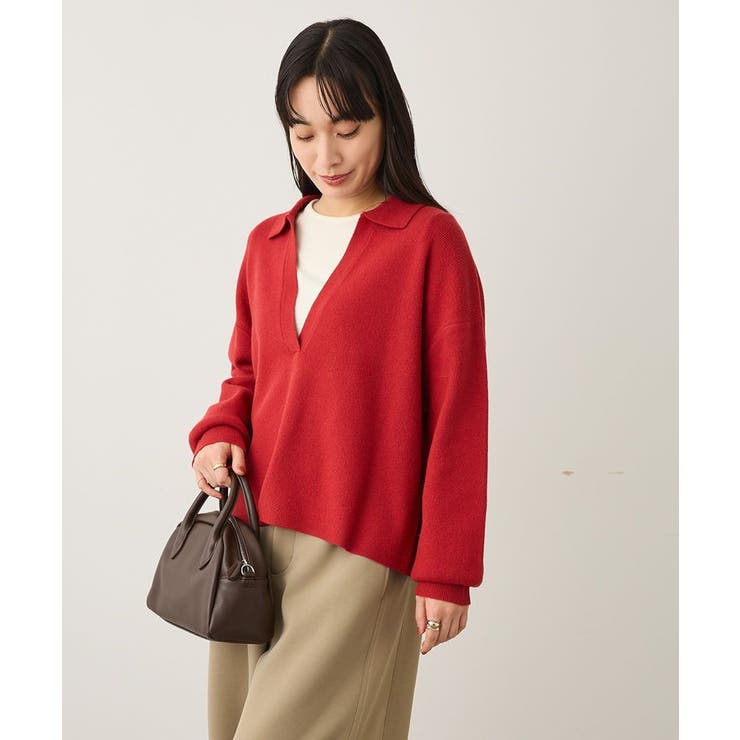 洗える/深Vネックニットプルオーバー | CRAFT STANDARD BOUTIQUE | 詳細画像3 