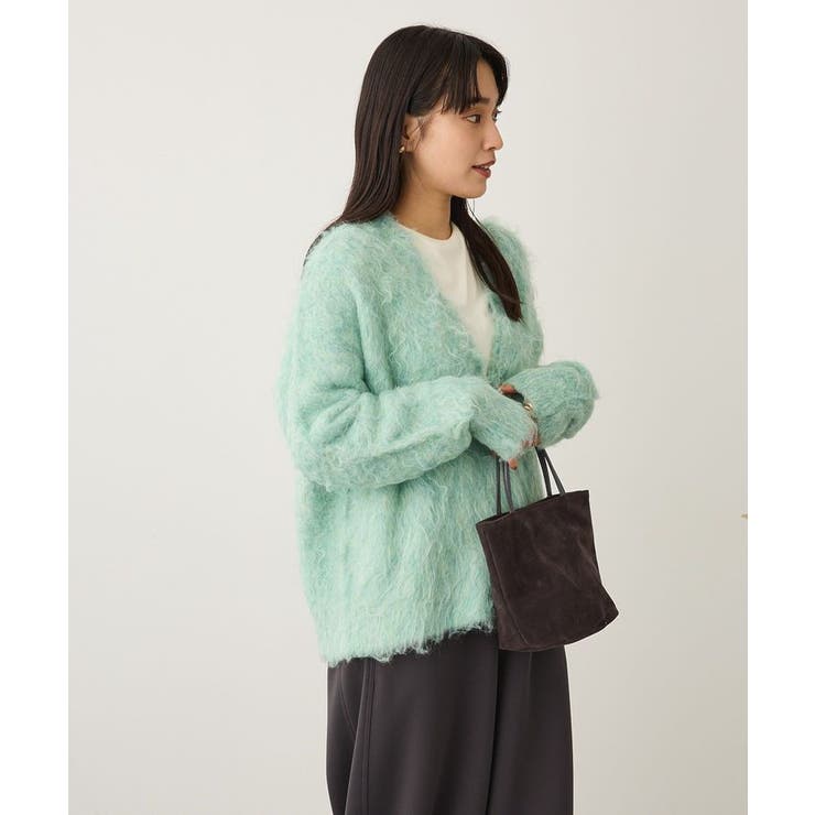 洗える/カール起毛モヘアライクVネックニットカーディガン | CRAFT STANDARD BOUTIQUE | 詳細画像10 