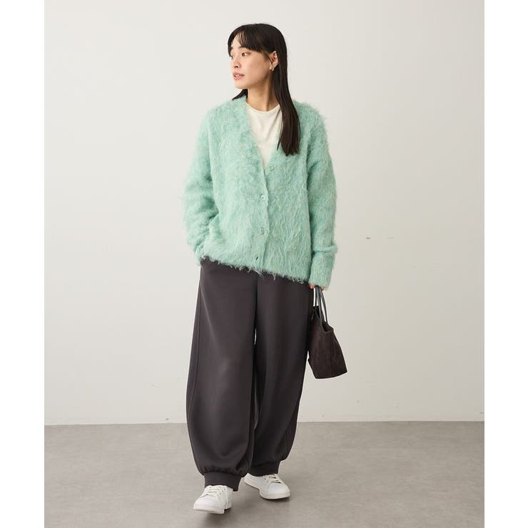 洗える/カール起毛モヘアライクVネックニットカーディガン | CRAFT STANDARD BOUTIQUE | 詳細画像12 