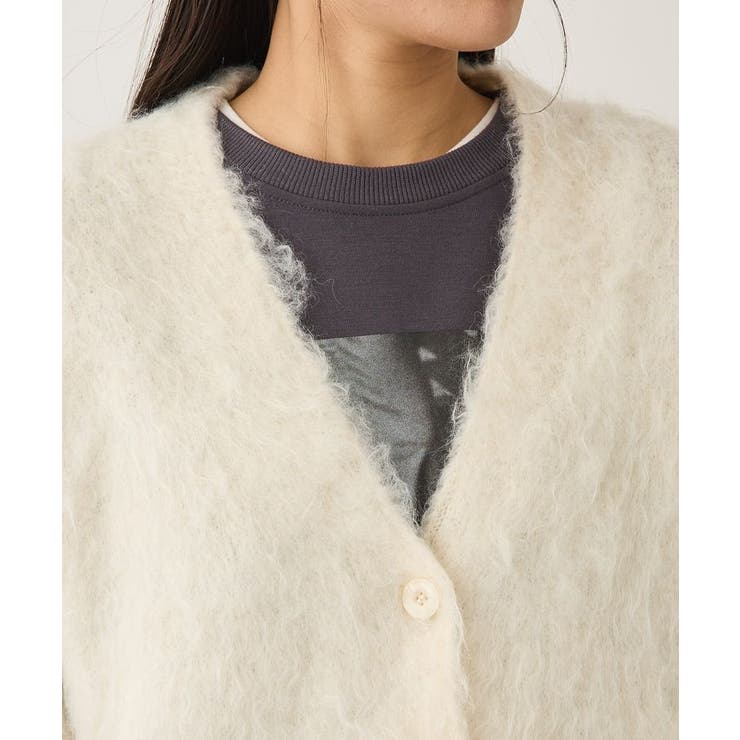 洗える/カール起毛モヘアライクVネックニットカーディガン | CRAFT STANDARD BOUTIQUE | 詳細画像19 