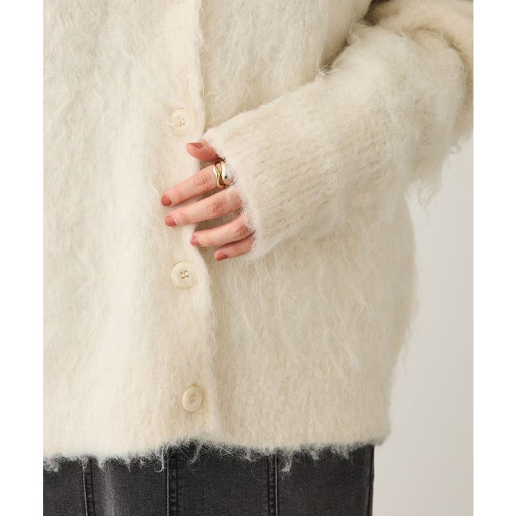 洗える/カール起毛モヘアライクVネックニットカーディガン | CRAFT STANDARD BOUTIQUE | 詳細画像20 