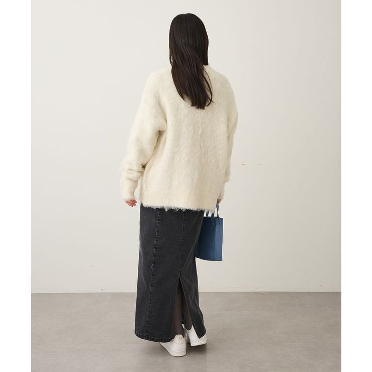 洗える/カール起毛モヘアライクVネックニットカーディガン | CRAFT STANDARD BOUTIQUE | 詳細画像7 