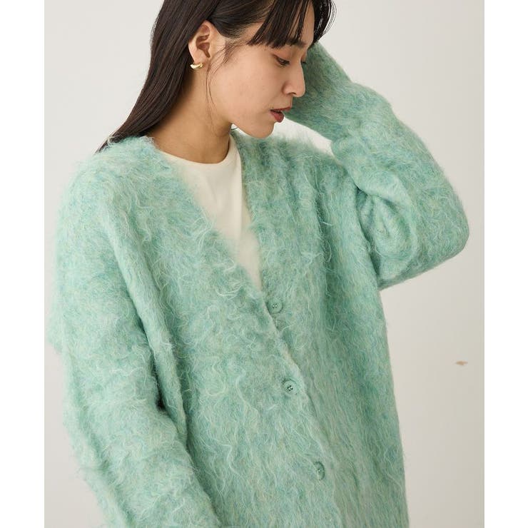 洗える/カール起毛モヘアライクVネックニットカーディガン | CRAFT STANDARD BOUTIQUE | 詳細画像8 