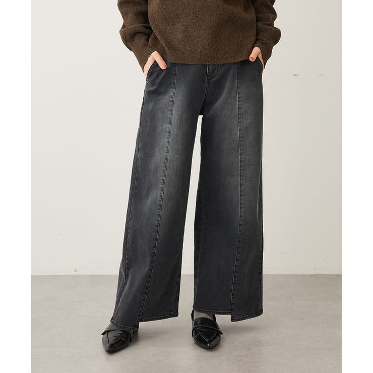 裏起毛デニムワイドストレートパンツ | CRAFT STANDARD BOUTIQUE | 詳細画像2 