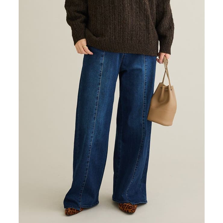 裏起毛デニムワイドストレートパンツ | CRAFT STANDARD BOUTIQUE | 詳細画像14 