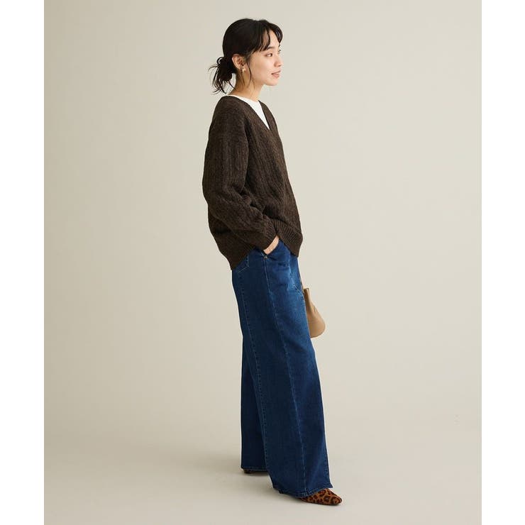 裏起毛デニムワイドストレートパンツ | CRAFT STANDARD BOUTIQUE | 詳細画像19 